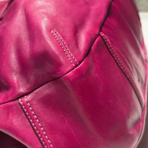 Coach Ergo Pleated Leather 12248 Kisslock Hobo/Shoulder Bag EUC! - Picture 15 of 16